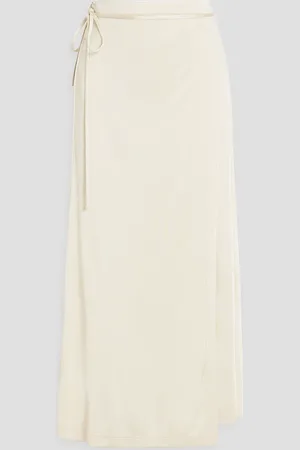 Helmut Lang Jersey midi wrap skirt - White - XS