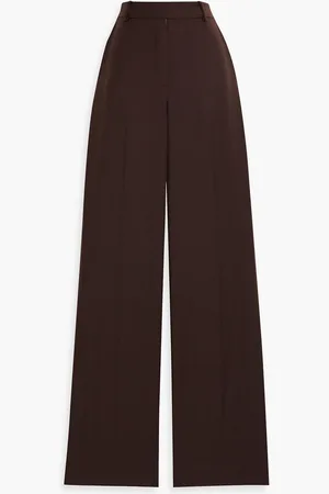 Simkhai Tavar wool-crepe wide-leg pants - Brown - US 8