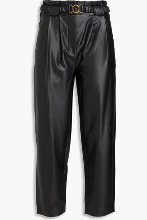VERONICA BEARD Coolidge cropped belted tapered pants - - US 4