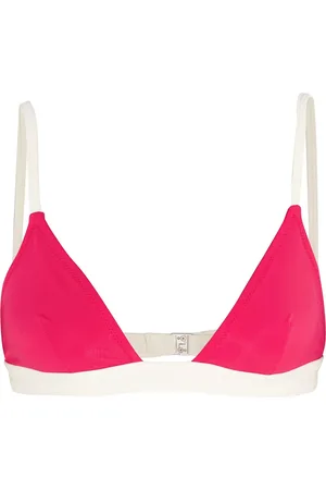 Solid Morgan two-tone bikini top - Pink - S
