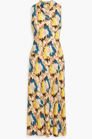 ULLA JOHNSON Kalena printed crepe midi dress - - US 2