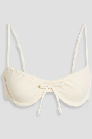 Solid The Lolita bow-detailed bikini top - White - M