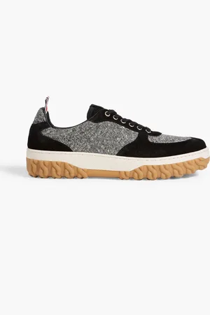 Thom Browne Tweed and suede sneakers - - US 10.5