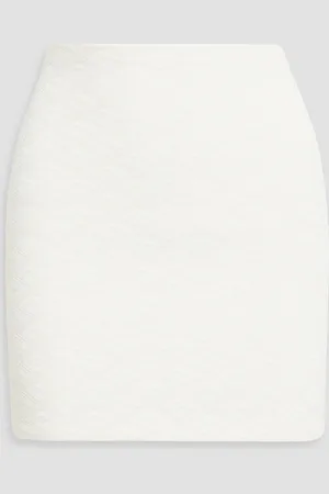 Alexander Wang Jacquard-knit mini skirt - White - S