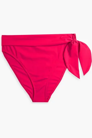 ZIMMERMANN Bow-detailed high-rise bikini briefs - Pink - 0