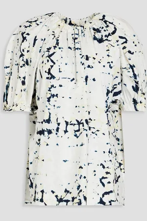 3.1 Phillip Lim Printed cotton-poplin top - - XS
