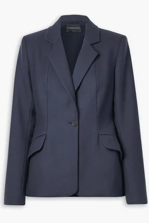 BRANDON MAXWELL Larsa stretch-wool blazer - Blue - US 14