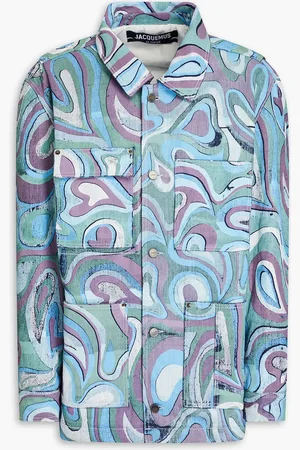 Jacquemus Pescadou printed denim jacket - Blue - IT 50
