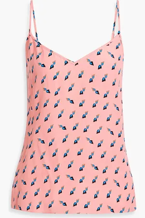 Diane von Furstenberg New Edith printed crepe camisole - Pink - XXS