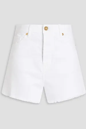ALEXANDRE VAUTHIER Frayed denim shorts - - 30