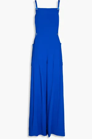Alberta Ferretti Crepe wide-leg jumpsuit - Blue - IT 40