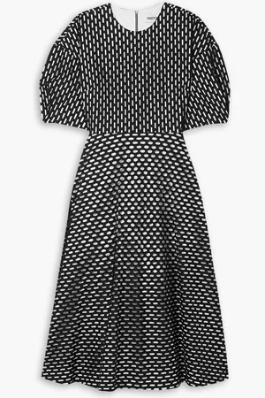 Partow Amelia laser-cut cotton-poplin midi dress - - US 2