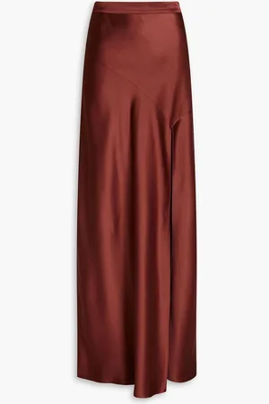 Nicholas Satin maxi skirt - - US 4