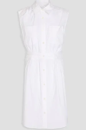 Derek Lam Stretch-cotton poplin mini shirt dress - - US 16