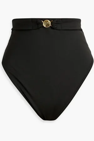Caroline Constas Embellished high-rise bikini briefs - - XS