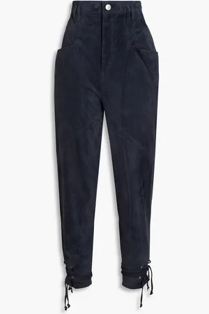 Isabel Marant Adeloisa suede tapered pants - Blue - FR 36