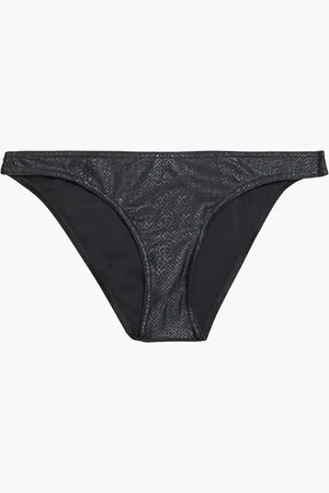 ZIMMERMANN Snake-print low-rise bikini briefs - - 0