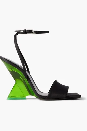 The Attico Cheope satin wedge sandals - - EU 36