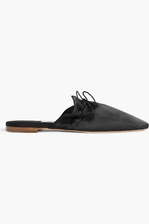 Sleeper Puff bow-detailed satin slippers - - EU 39