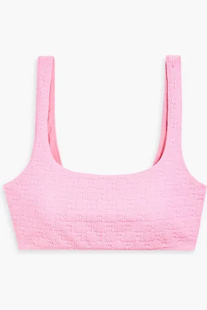 Alexander Wang Stretch-jacquard bikini top - Pink - XS