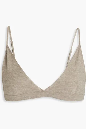 Joseph Mélange cashmere-blend bra top - Neutral - XL