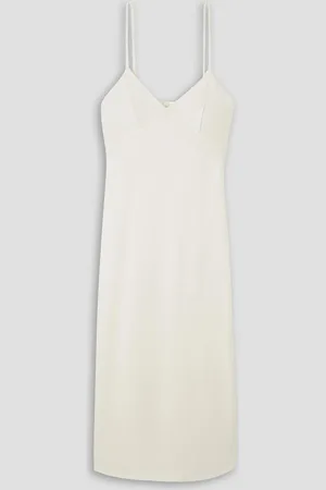 Chloé Wool and cashmere-blend midi dress - White - FR 40