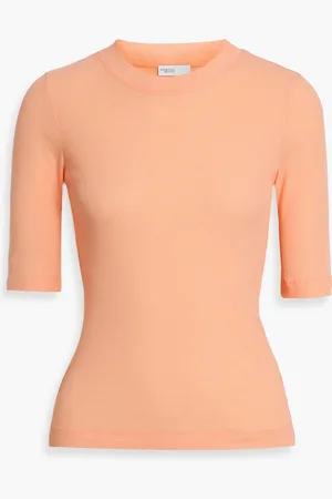 ROSETTA GETTY Cotton-jersey top - Orange - S