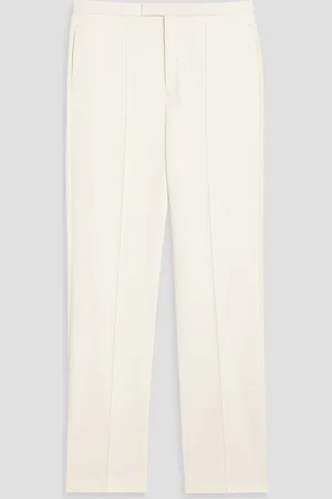 BITE Page wool-blend straight-leg pants - White - UK 14