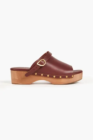 Ancient Greek Sandals Studded leather clogs - Brown - EU 36