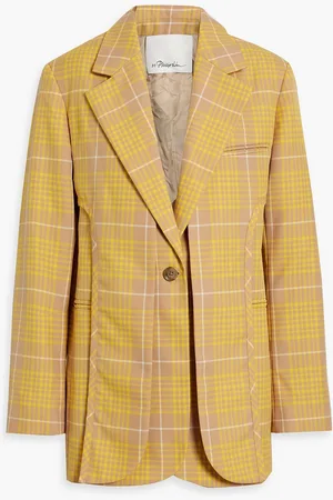 3.1 Phillip Lim Layered checked twill blazer - - US 2