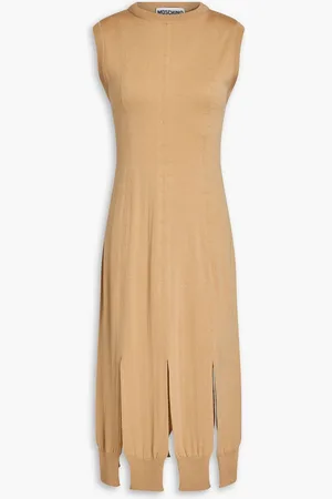Moschino Wool midi dress - Brown - IT 36