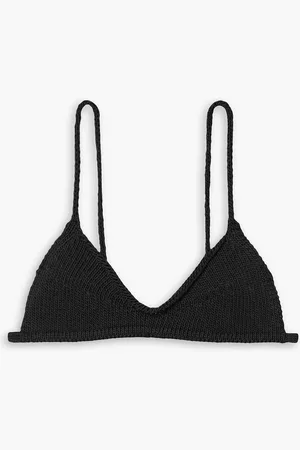 Khaite Carla cotton-blend bra top - - M