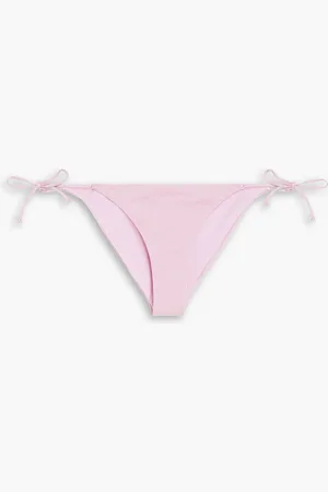 ONIA Kate metallic stretch-jersey low-rise bikini briefs - Pink - L