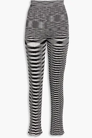 Missoni Space-dyed crochet-knit silk-blend straight-leg pants - - IT 40
