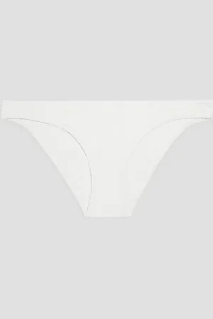 ZIMMERMANN Textured low-rise bikini briefs - White - 0