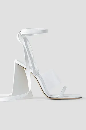 The Attico Isa leather and PVC sandals - - EU 35