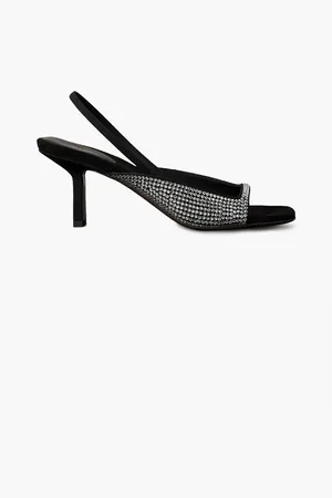 Neous Kamui crystal-embellished crepe slingback sandals - - EU 38.5