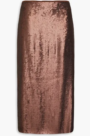 Brunello Cucinelli Sequined crepe midi skirt - - IT 38