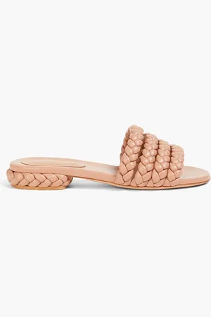 Gianvito Rossi Braided leather sandals - Pink - EU 35