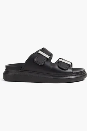 Alexander McQueen Leather exaggerated-sole sandals - - EU 38.5