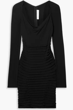 DION LEE Pintucked stretch-jersey mini dress - - UK 12