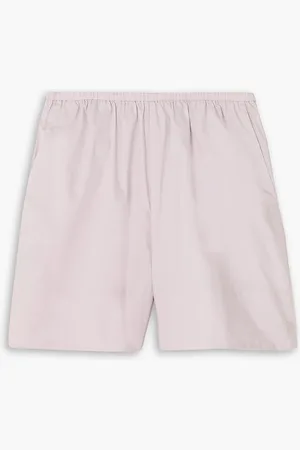 By Malene Birger Siona cotton-poplin shorts - Purple - DE 42