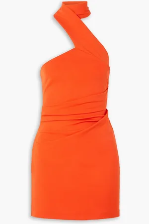 GAUGE81 Lauli asymmetric halterneck stretch-jersey mini dress - - L