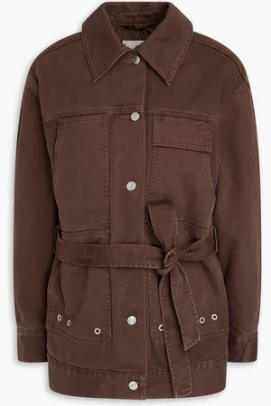 3.1 Phillip Lim Eyelet-embellished denim jacket - Brown - XS/S