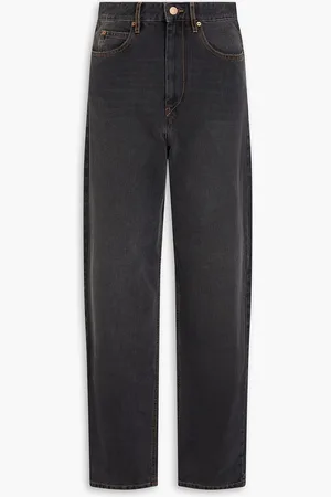 Marant Etoile Corsy high-rise tapered jeans - Gray - FR 40