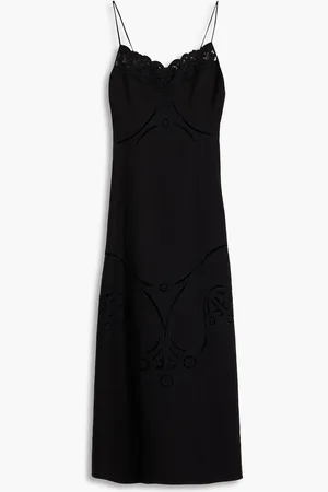 Chloé Broderie anglaise midi dress - - FR 36