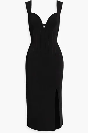 GALVAN Electra stretch-knit midi dress - - XL