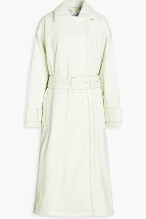 Stand Studio Emily faux leather trench coat - Green - FR 38