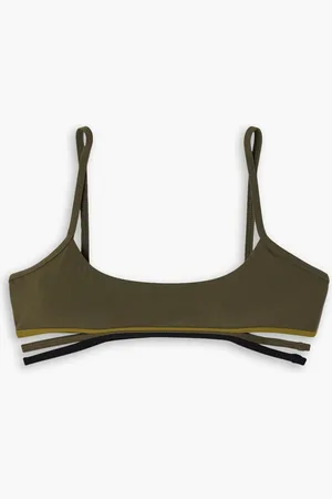 CHRISTOPHER ESBER Cutout bikini top - Green - UK 14