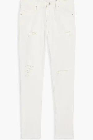 IRO Jarod distressed high-rise skinny jeans - White - 24